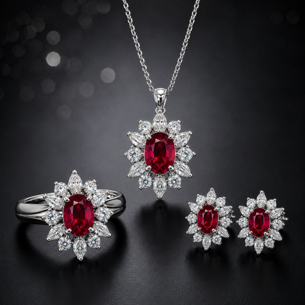 套組→有色寶石 
